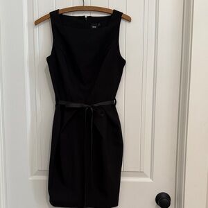 Asos Black Mini Dress with bow ribbon Belt